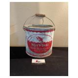 Mit Shel galvanized minnow bucket