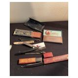 Straight razors and sharpening stones