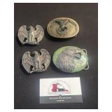Eagle belt buckles