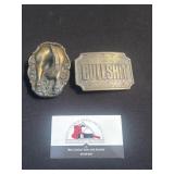 Bull Shit and Horses ass belt buckles