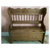 Wood Storage Bench