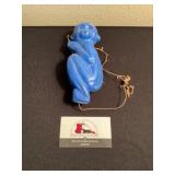 Vintage plastic climbing monkey toy