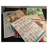 advertising calendars and ephemera