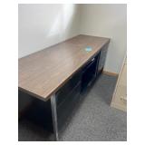 Black metal storage cabinet