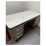 Metal office desk