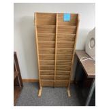 Office wooden magazine rack and wooden shelf