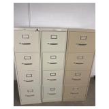 HON file cabinets set of 3