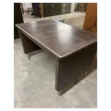 Small metal office desk