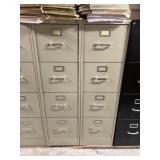 Set of two file cabinets, standard size