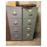 Set of two file cabinets