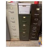 3 file cabinets