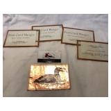 Brass cards and  hangers