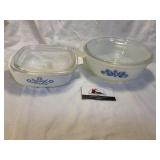 Corningware and fire king dish