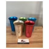 MCM color craft aluminum glasses