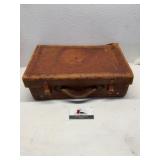 Vintage leather suitcase