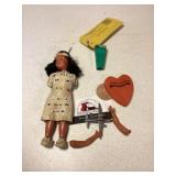 Native American doll and vintage collectables