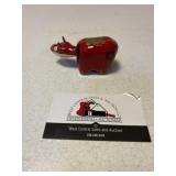 Japanese red cow bobble head