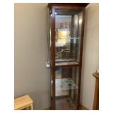 Lighted curio cabinet