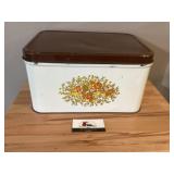 Vintage countertop tin