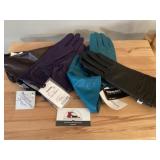 Ladies leather dress gloves