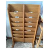 Wooden magazine rack