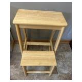Wooden step stool