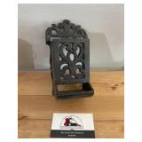 Cast iron matchbox holder