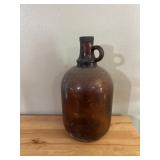 Amber glass jug
