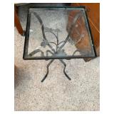 Glass top plant stand