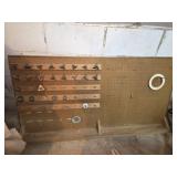 Spade Drill Bits on Peg Board