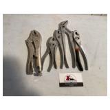 Pilarï¿½s, channel locks, vise grips