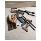 Trowels, scrappers