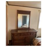 Dresser with mirror