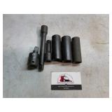 Craftsman sockets,deep well, various impact ,