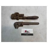Vintage wrenches, one marked Ford