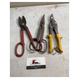 Tin snips , cutters