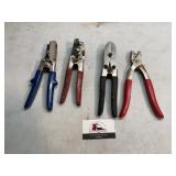 Snap lock punch, siding tools