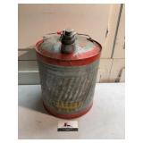 Galvanized fuel can