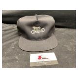 DeKalb, black snapback hat, new old stock,