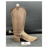 Metal Cowboy Boot Decor