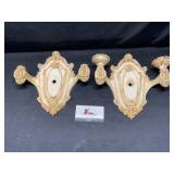 Cast Wall Candle Holders