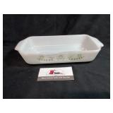 Vintage Glasbake Green Daisy Pan