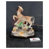 Ceramic Horse TV Lamp