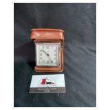 Vintage Sochard Travel Clock. Zipper is Broken