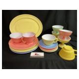 Pastel Dishes possibly Hazel-Atlas