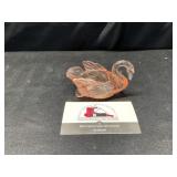 Pink Depression Glass Swan