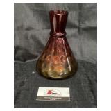 Amberina Glass- inverted polka dot