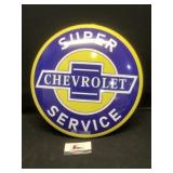 Chevrolet metal sign
