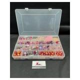 Pink and purple beads