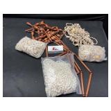 Shell and wood planter hangers